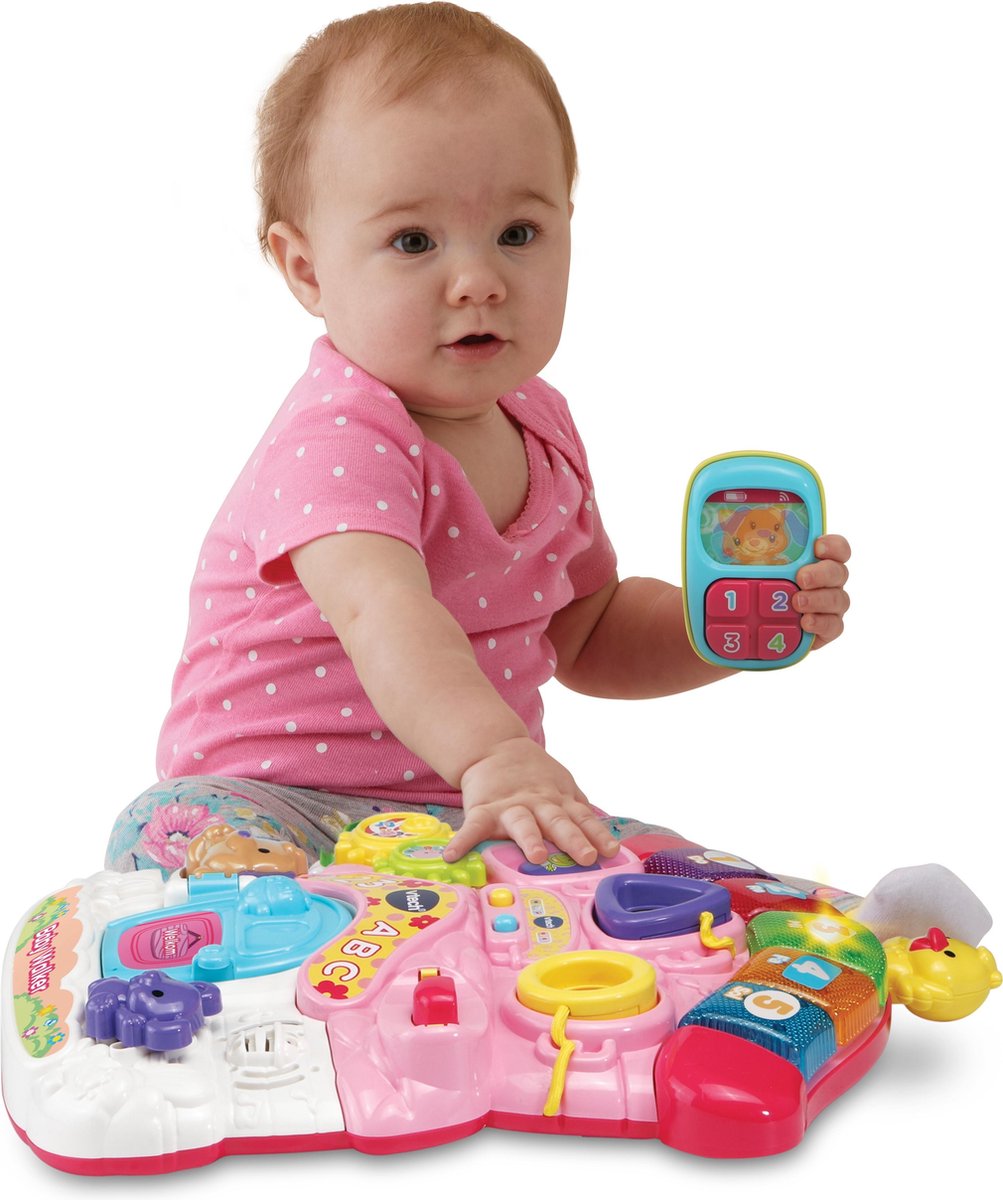 VTech Roze Baby Walker met Interactief Speelpaneel
