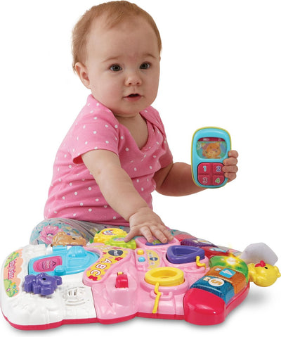 VTech Roze Baby Walker met Interactief Speelpaneel