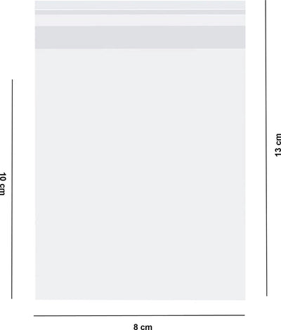 Fako Bijoux® Transparante Cellofaanzakjes 8x10cm - 100 Stuks