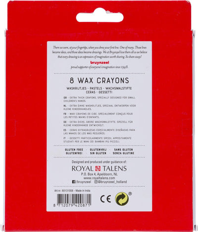BRUYNZEEL Kids Wasco Krijtjes Set van 8 Kleuren
