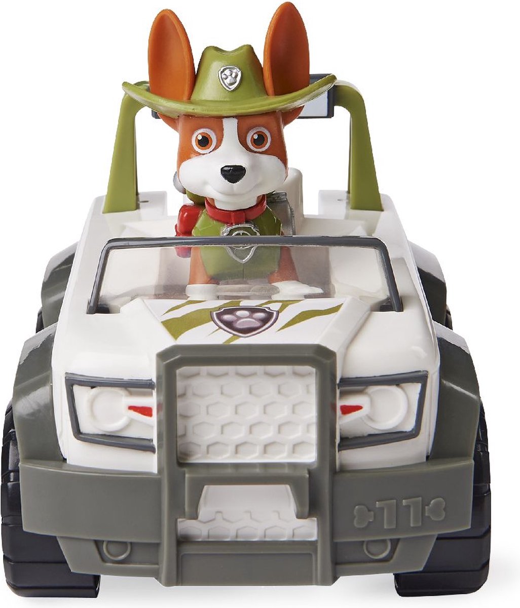 PAW Patrol Tracker Voertuig met Verzamelbare Figurine - 15 cm