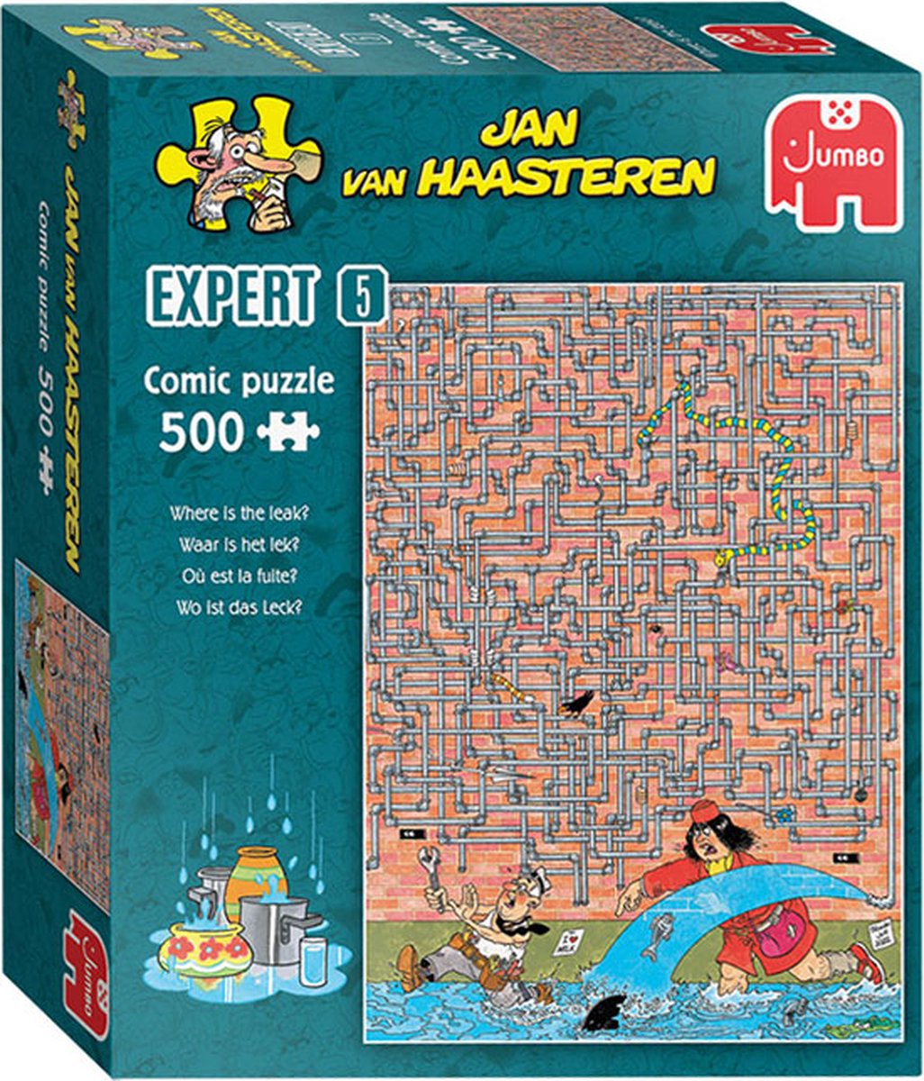 Jan van Haasteren Puzzel - Waar is het Lek? - 500 Stukjes