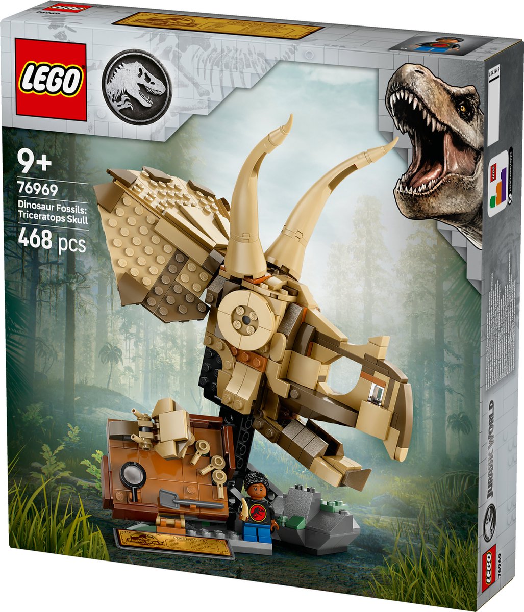 LEGO Jurassic World Triceratops Fossielen Schedel - 76969