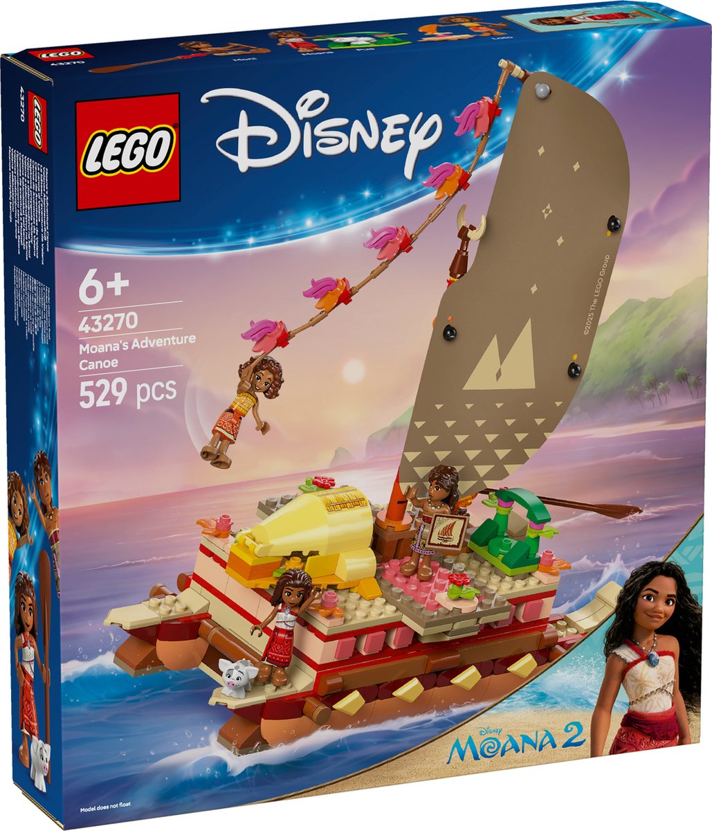 LEGO Disney Princess Moana's Avontuurlijke Kano - 43270