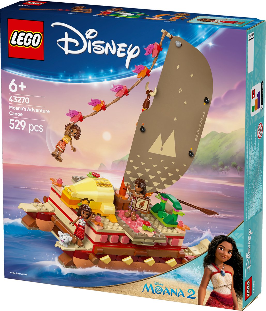 LEGO Disney Princess Moana's Avontuurlijke Kano - 43270