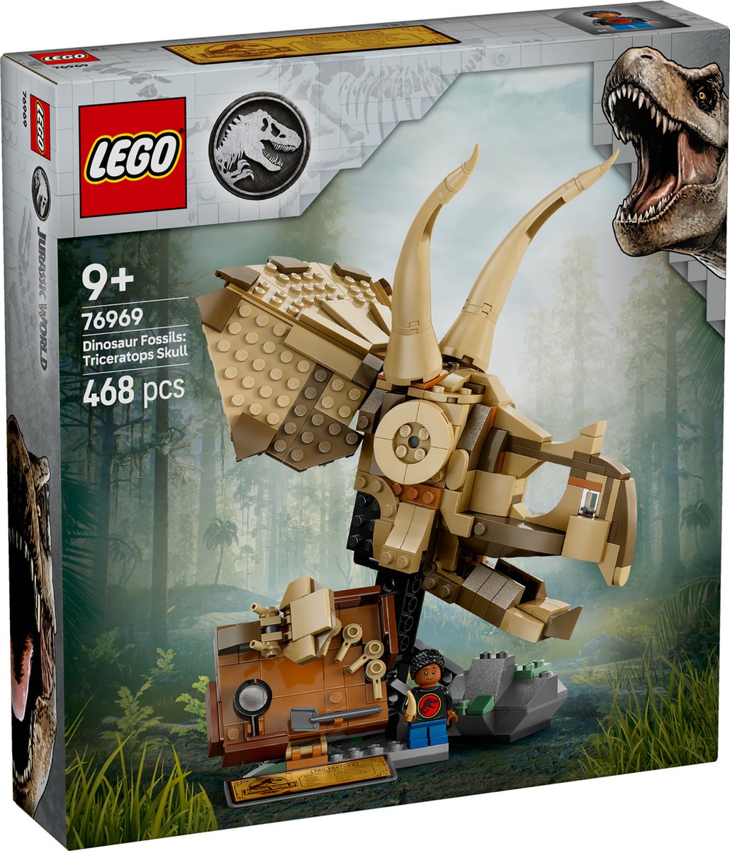 LEGO Jurassic World Triceratops Fossielen Schedel - 76969