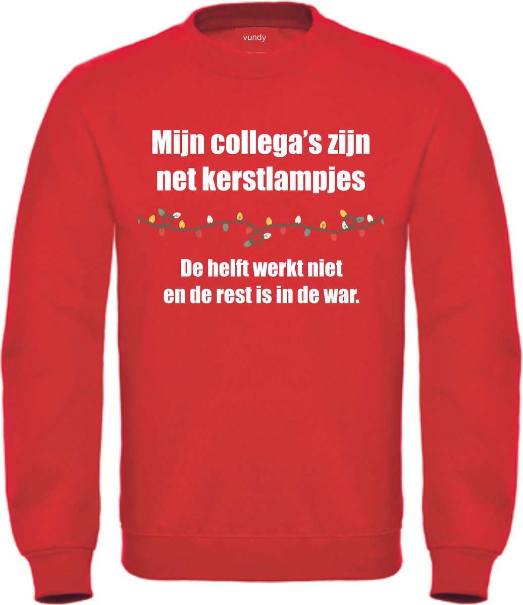Vundy Ugly Christmas Trui Rood 4XL - Kerstcadeau