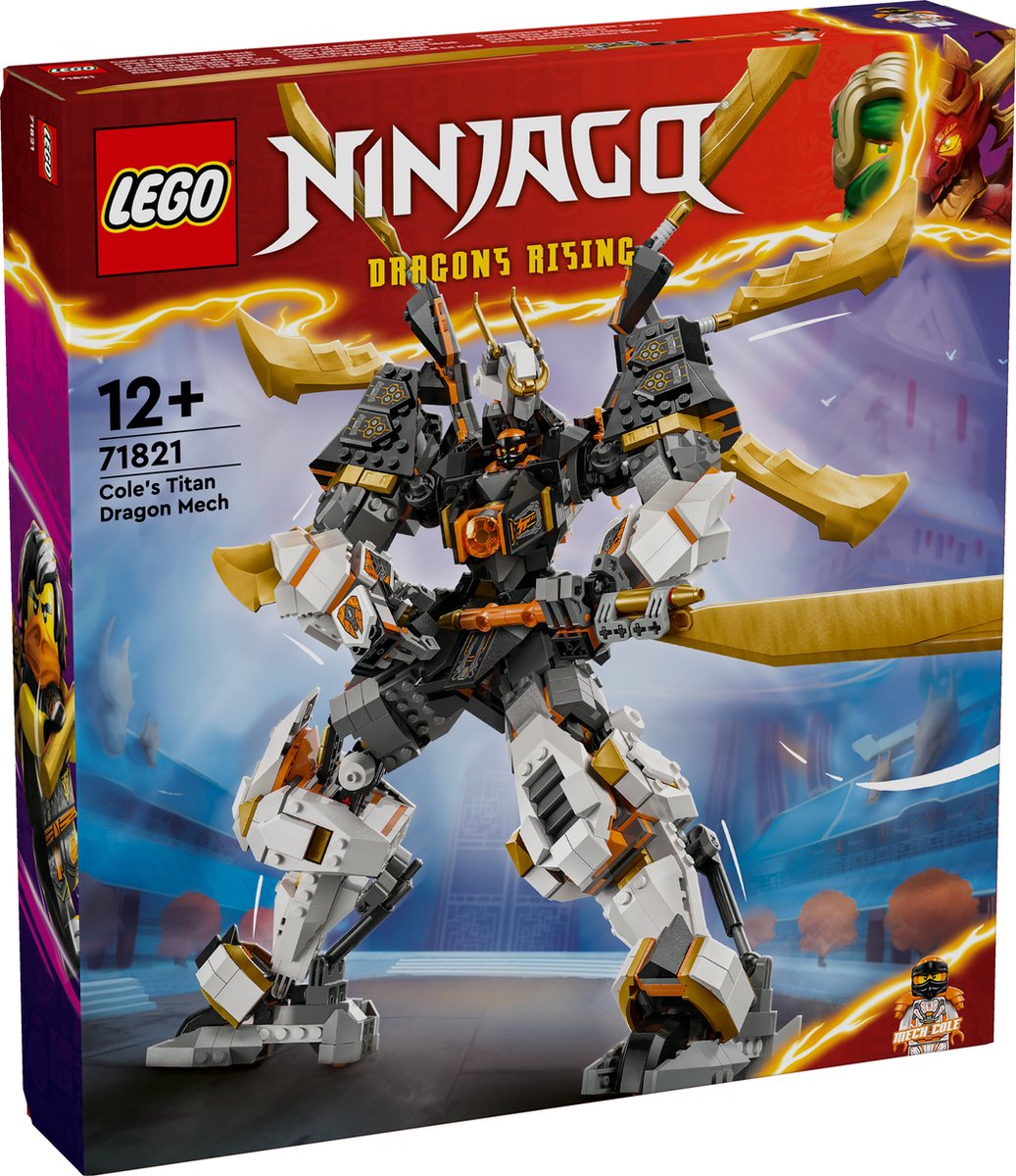 LEGO NINJAGO Cole's Reusachtige Drakenrobot - 71821