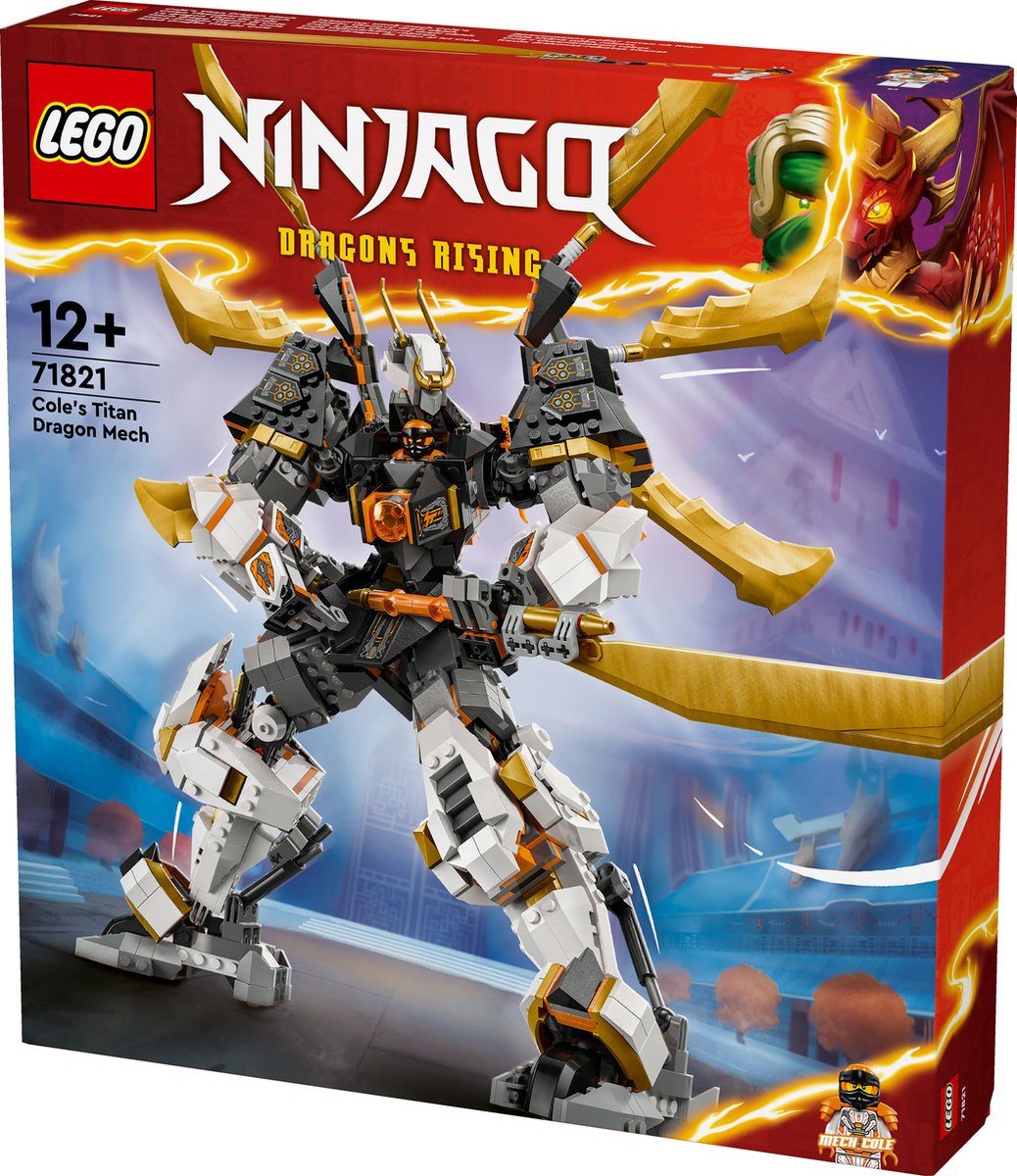 LEGO NINJAGO Cole's Reusachtige Drakenrobot - 71821
