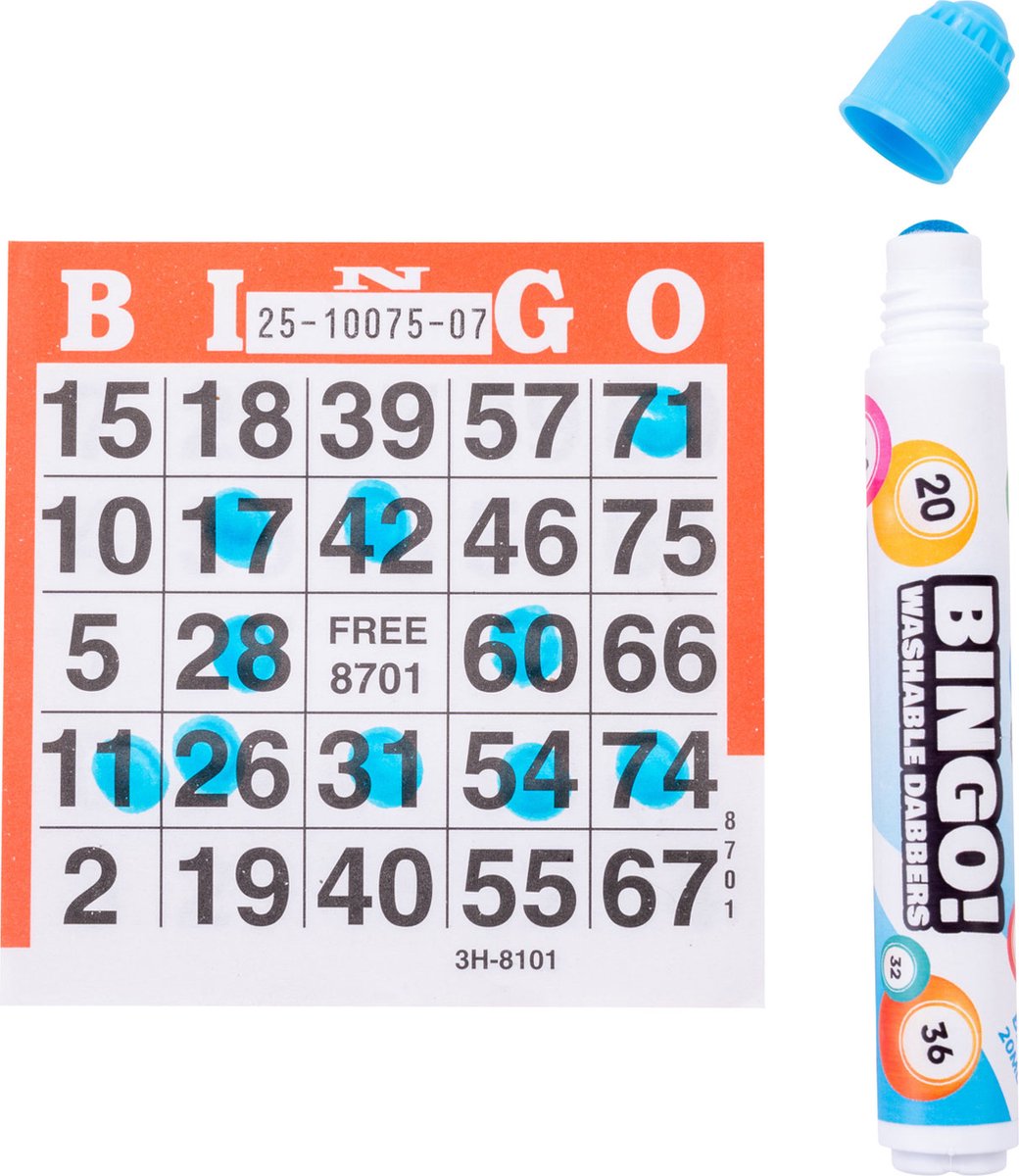 Engelhart Bingo Stiften Set van 3 - Blauw, Geel & Rood - 20 ml