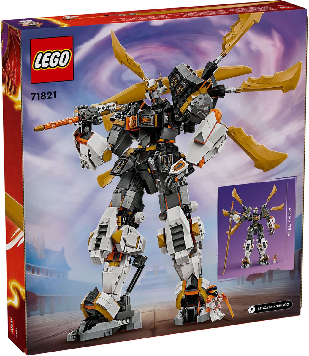 LEGO NINJAGO Cole's Reusachtige Drakenrobot - 71821