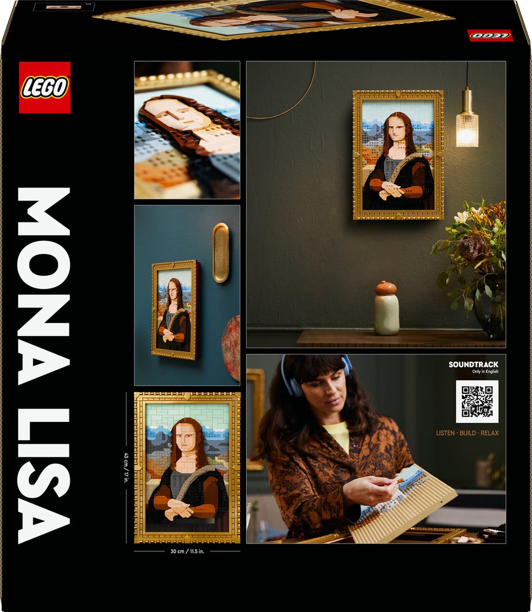 LEGO Art Mona Lisa - Iconisch Kunstwerk Bouwset - 31213
