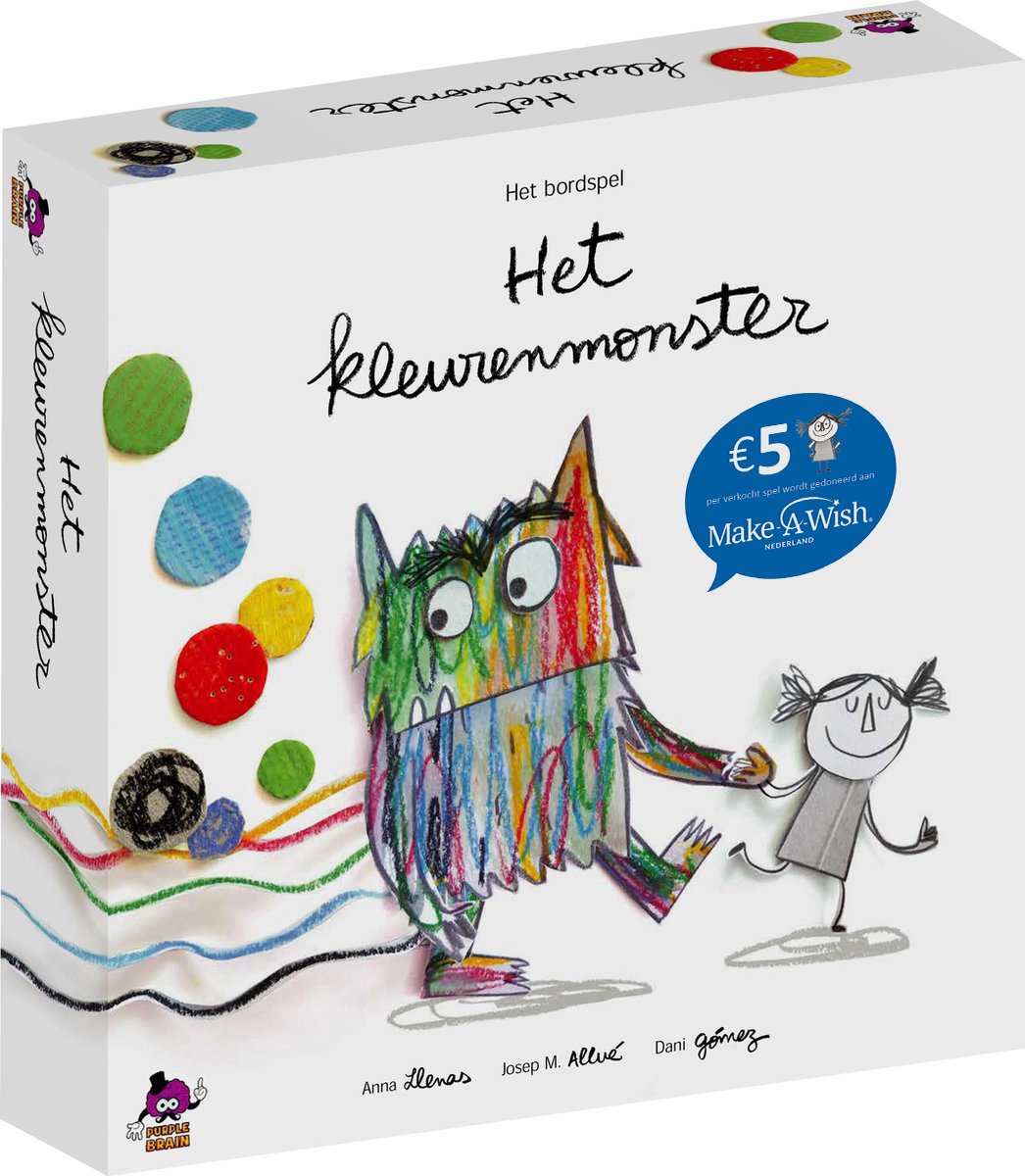Purple Brain Het Kleurenmonster Educatief Bordspel