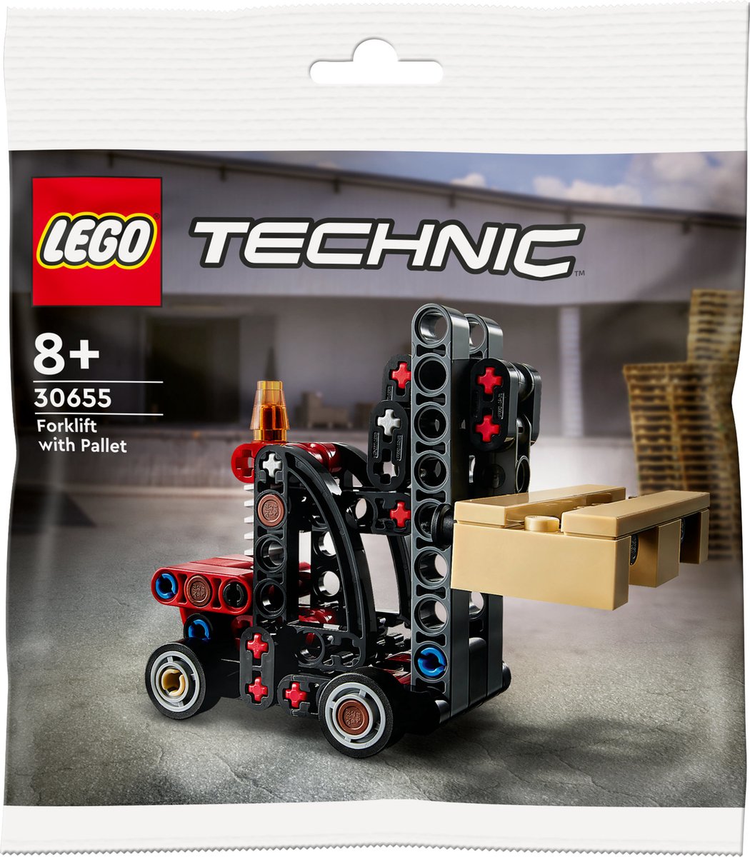 LEGO Technic Heftruck met Pallet - 30655 (Polybag)