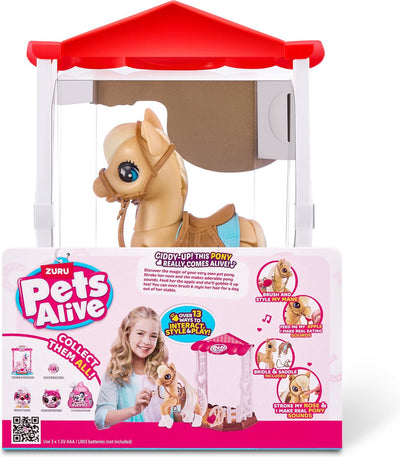 PETS ALIVE Magisch Pony Speelset met Stal - 32cm