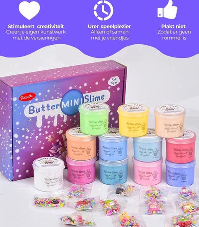 Belenthi 18-Pack Zachte Butter Slime Kit