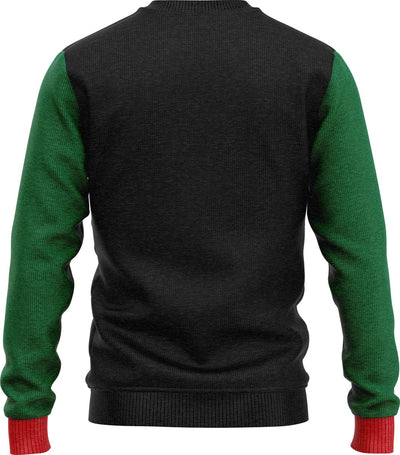 JAP Christmas Kersttrui 'Laissez-le Briller' met Lampjes - M - Zwart