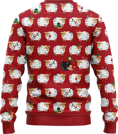 JAP Christmas Le Mouton Noir Foute Kersttrui Rood - M