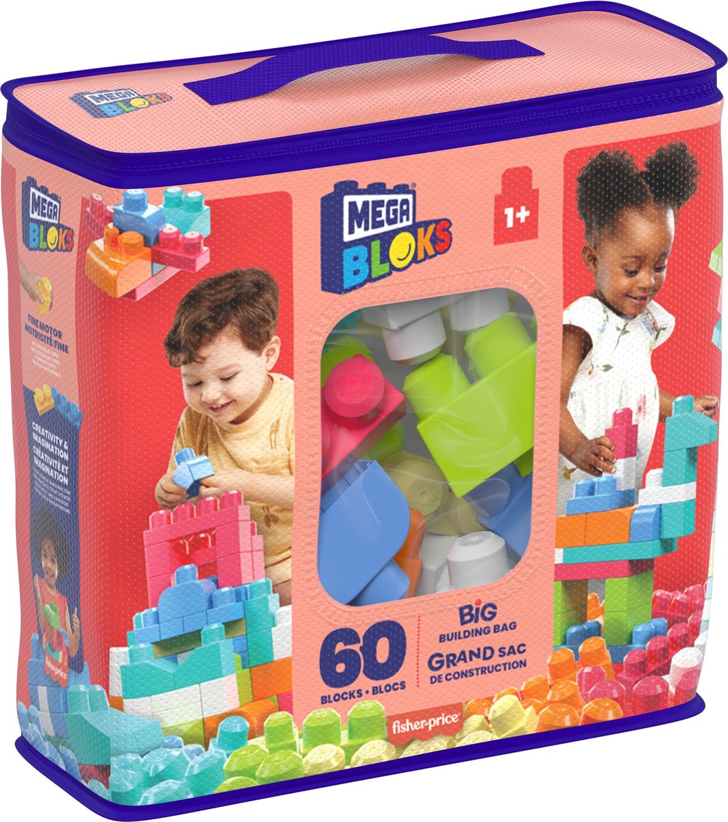 Mega Bloks Roze Bouwstenen Set - 60 Stuks