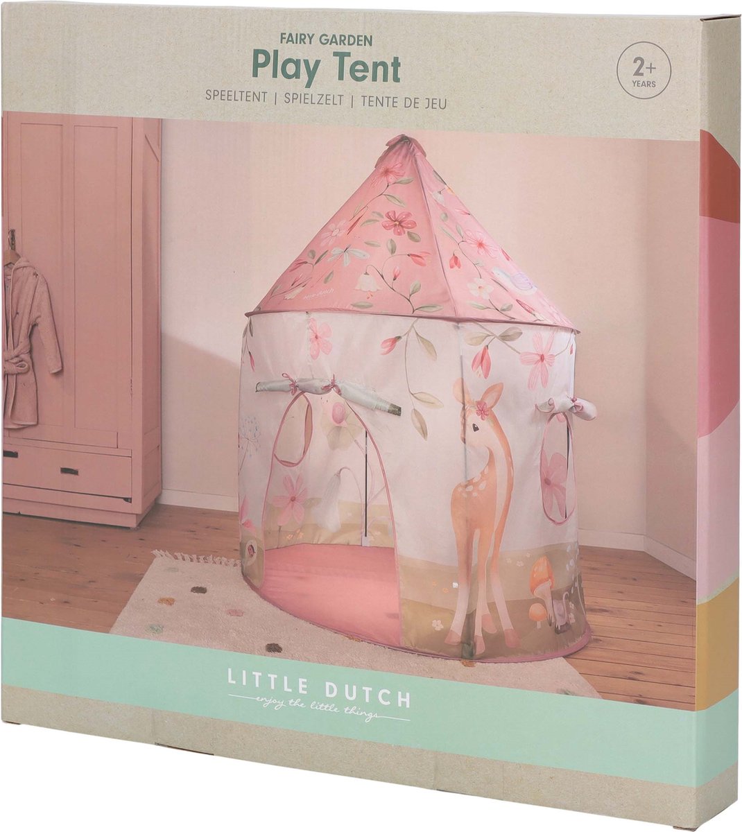 Rubo Toys Little Dutch Feeëntuin Speeltent - Roze