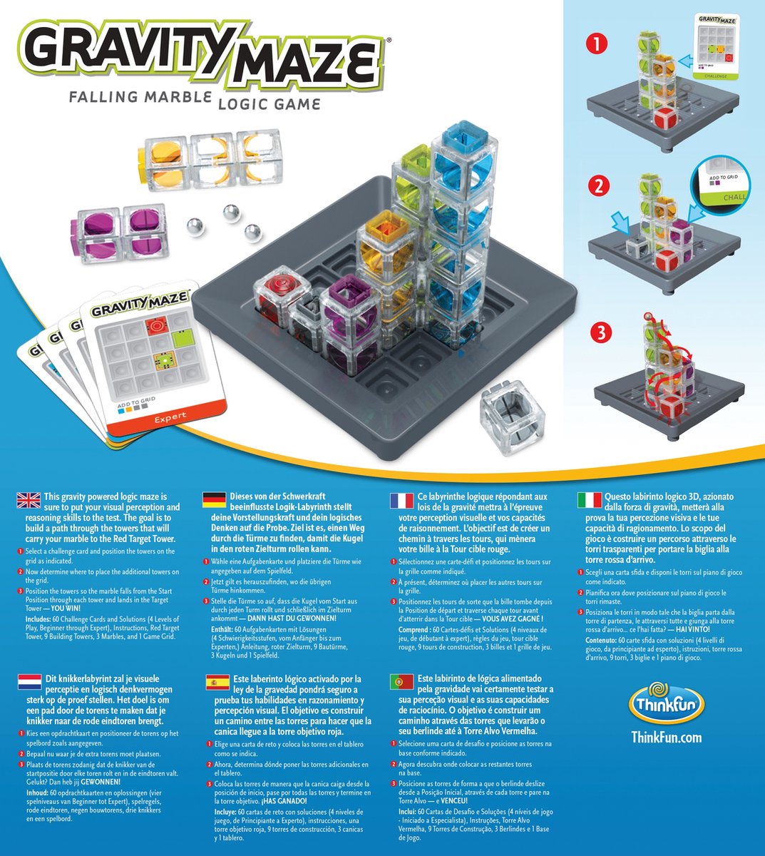 ThinkFun Gravity Maze - Uitdagend Lichtspel voor Jong & Oud