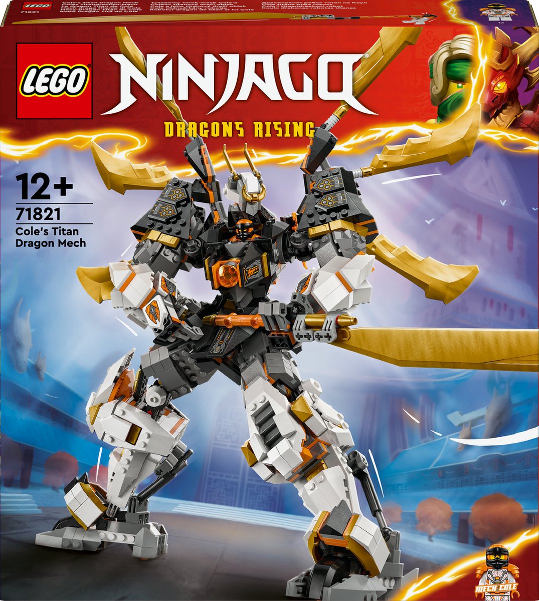 LEGO NINJAGO Cole's Reusachtige Drakenrobot - 71821
