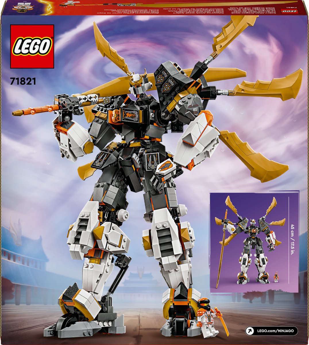 LEGO NINJAGO Cole's Reusachtige Drakenrobot - 71821