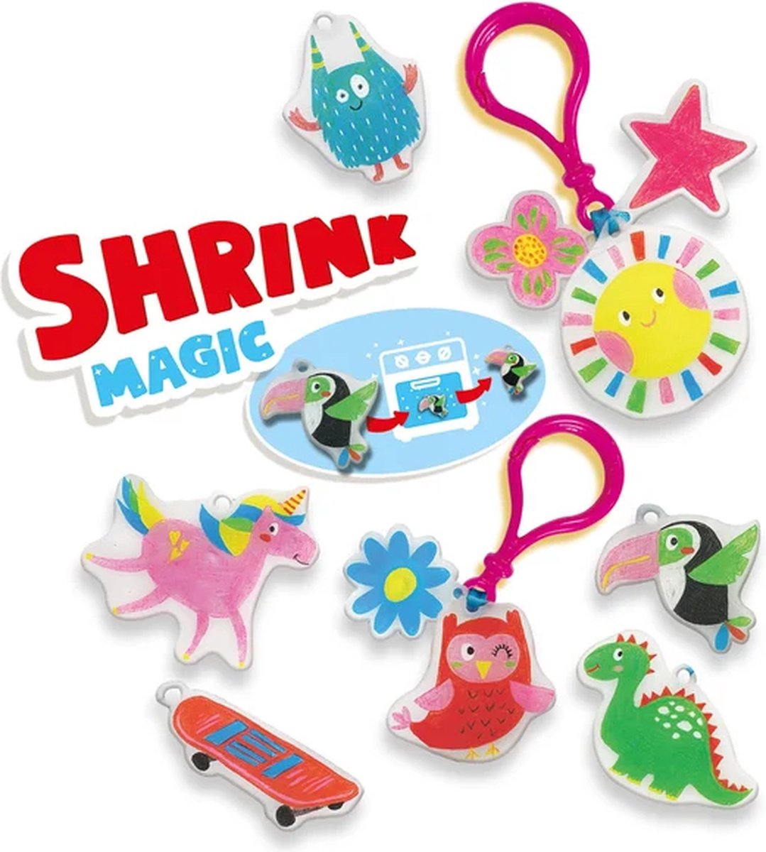 SES Creatieve Sleutelhanger met Krimpfolie