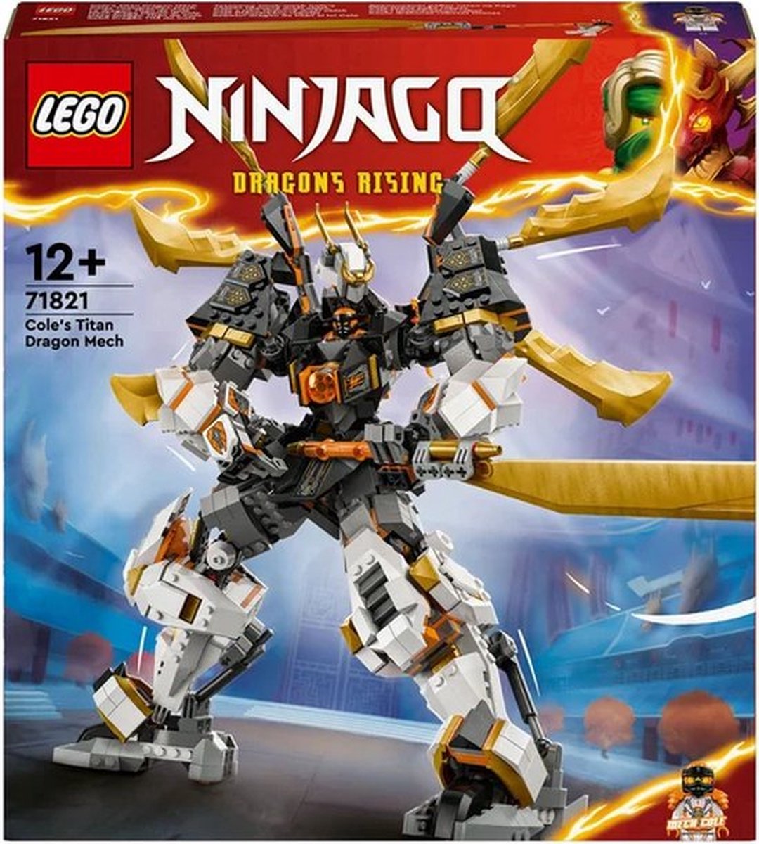 LEGO NINJAGO Cole's Reusachtige Drakenrobot - 71821