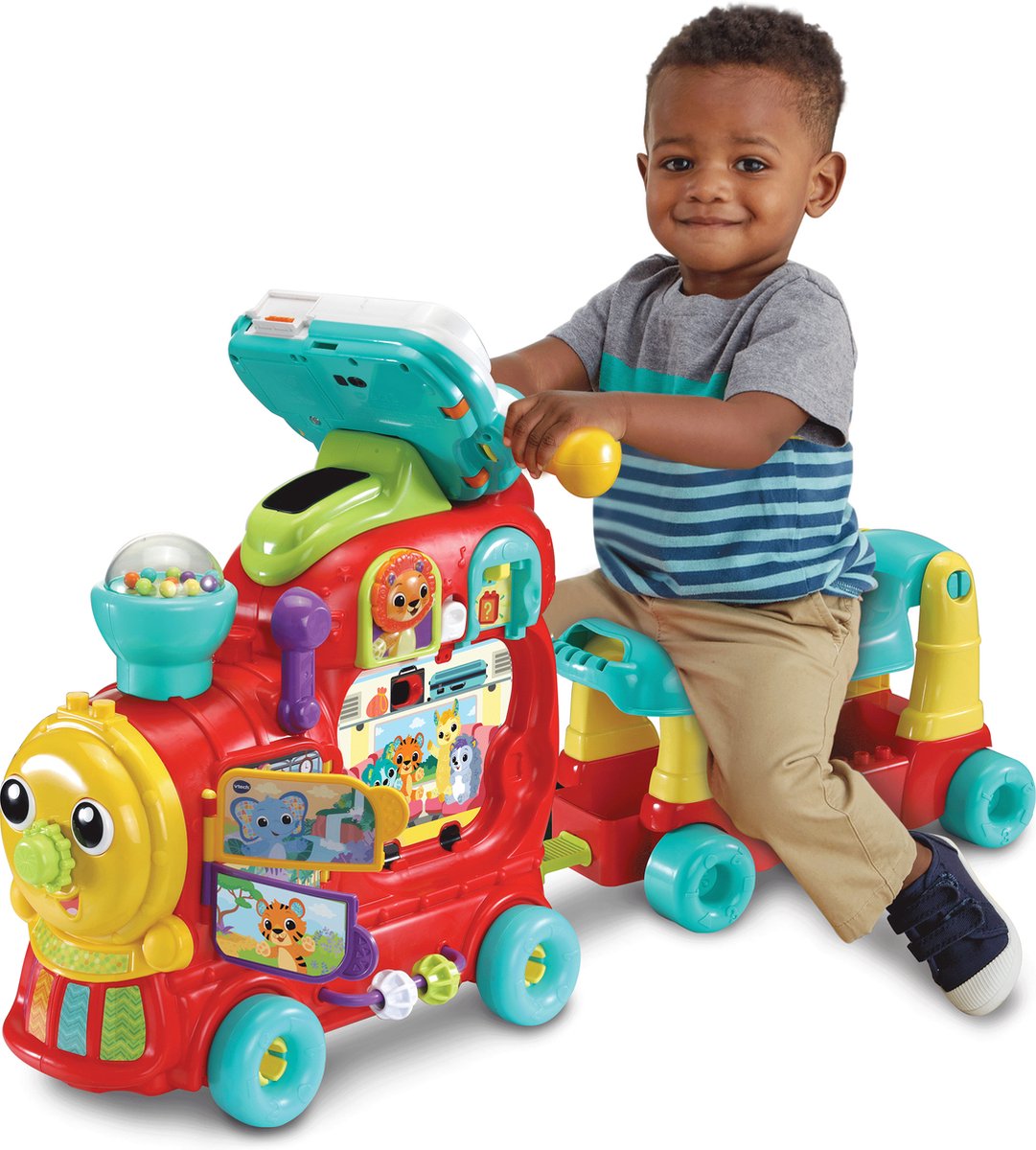 VTech Baby Rijd & Leer Letterlocomotief - Educatief Speelgoed