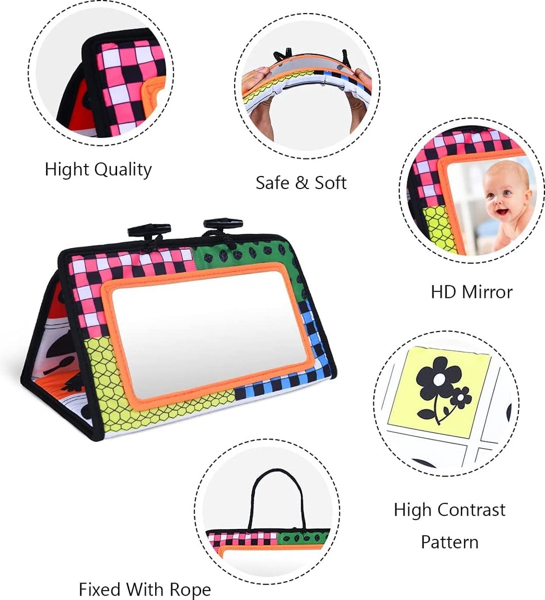 Sans Marque Baby's Eerste Speelboek Look and Crisp