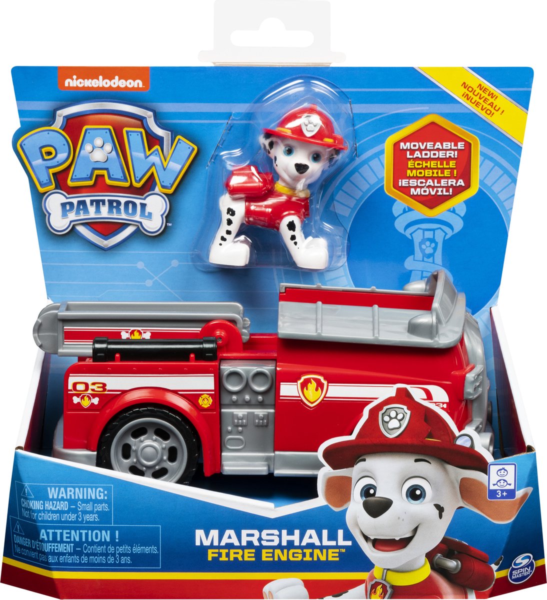 PAW Patrol Marcus' Brandweerwagen met Verzamelbare Figuur