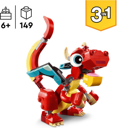 LEGO Creator 3-in-1 Rode Draak - 31145