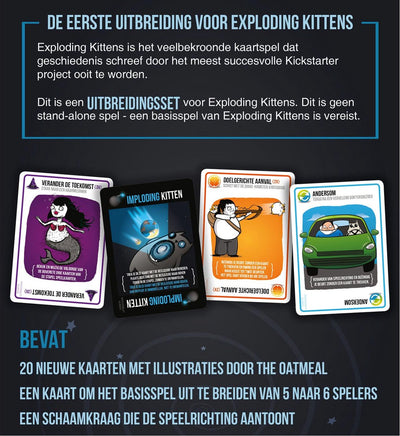 Exploding Kittens Imploding Kittens Uitbreiding Kaartspel