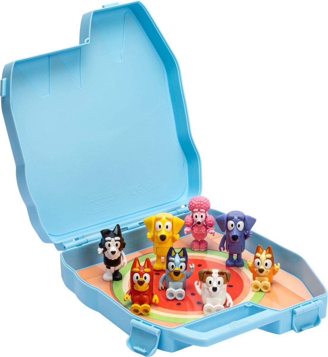 Moose Toys Bluey Deluxe Verzamelkoffer met 8 Figuren