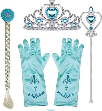 JOYAKIDS Elsa Glamour Prinsessenjurk met Accessoires - 104-110