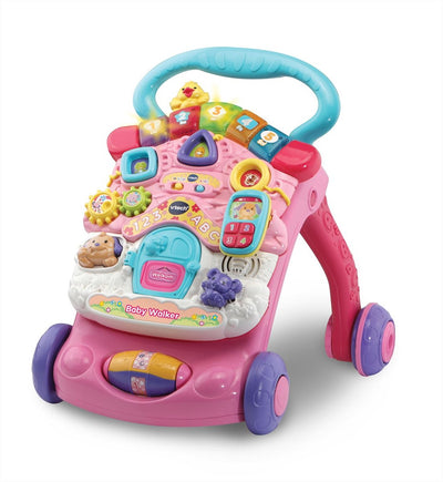 VTech Roze Baby Walker met Interactief Speelpaneel