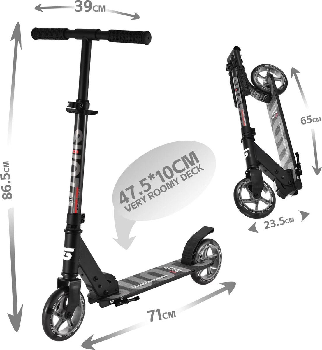 Suotu Kinderstep met LED Verlichting voor Jongens en Meisjes