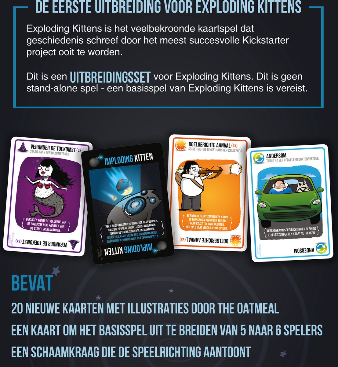 Exploding Kittens Imploding Kittens Uitbreiding Kaartspel