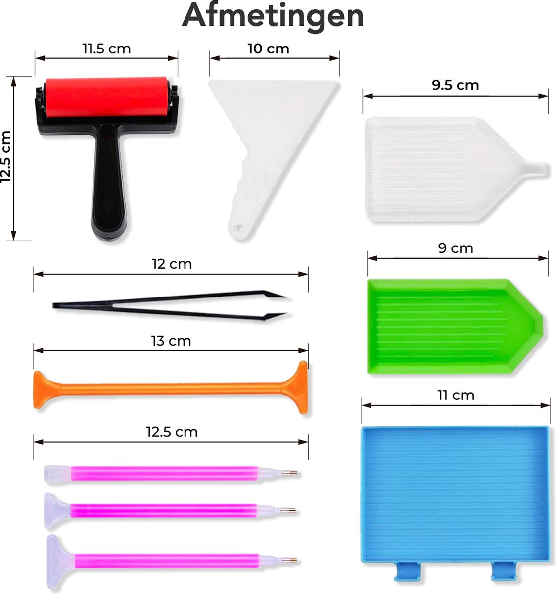 Happy Painter® Diamant Schilderen Set 48-delig met Opbergdoos