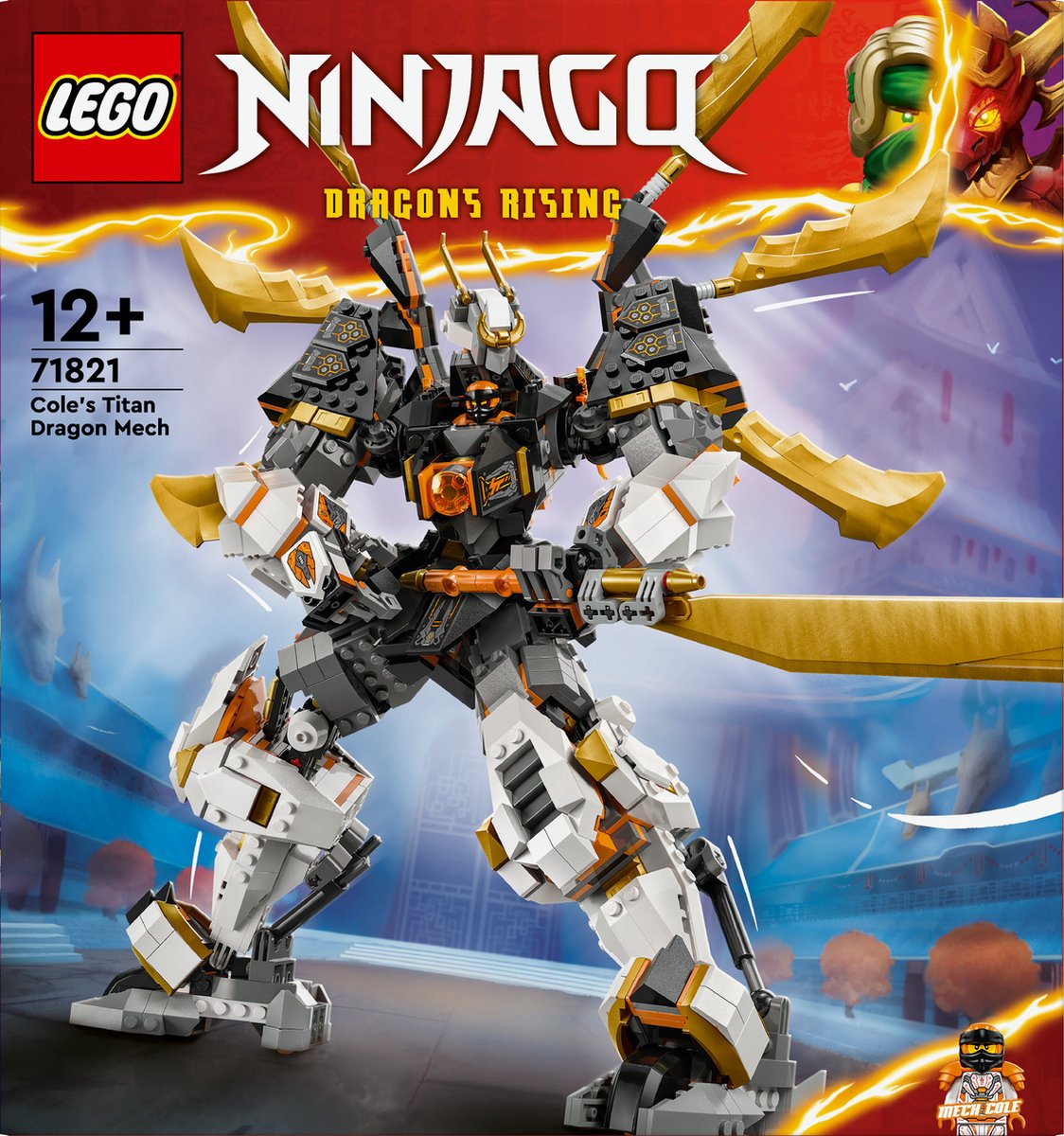 LEGO NINJAGO Cole's Reusachtige Drakenrobot - 71821