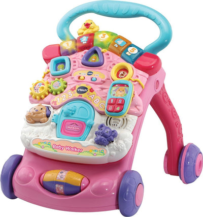 VTech Roze Baby Walker met Interactief Speelpaneel