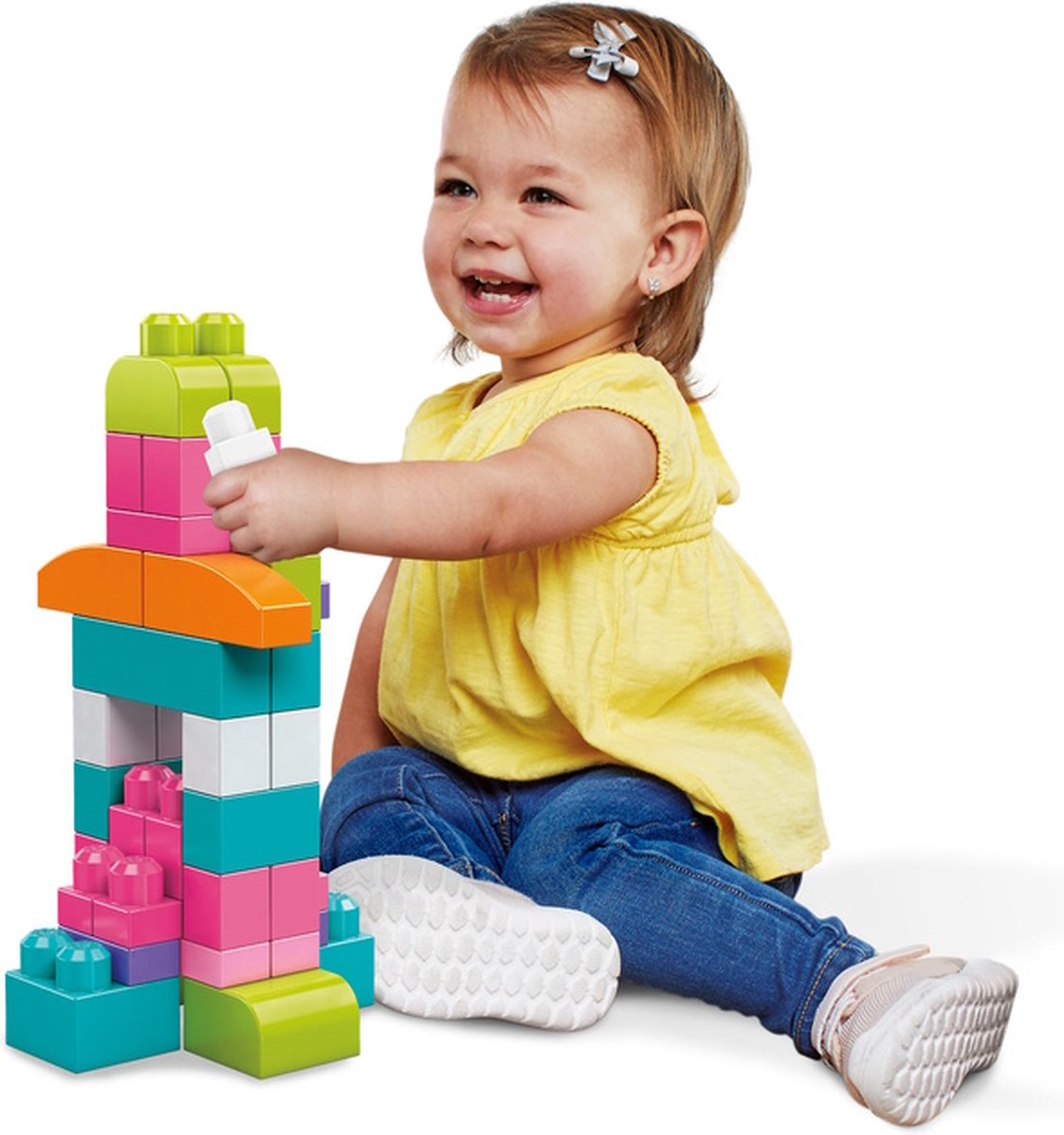 Mega Bloks Roze Bouwstenen Set - 60 Stuks