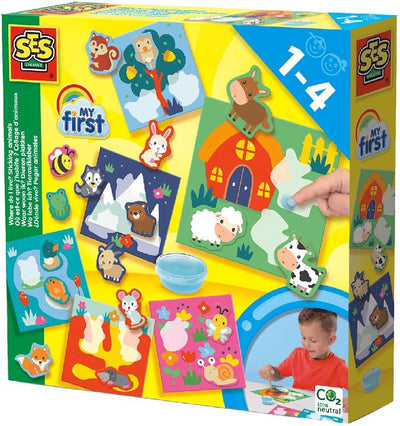 SES Creative Mijn Eerste Dierenhuisjes Collageset