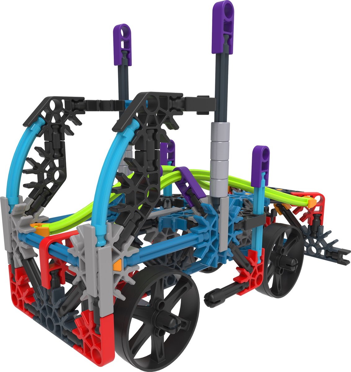 K'NEX Robuuste & Snelle Voertuigen Bouwset - 12 Modellen