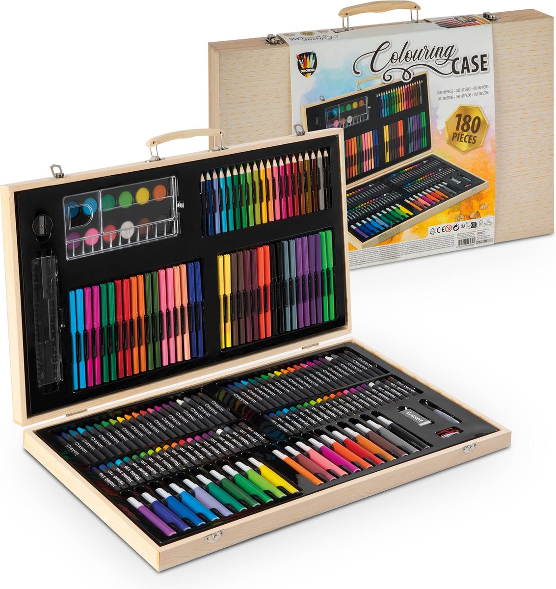 Grafix MEGA XXL Creatieve Tekenset voor Kinderen - 180 Stuks