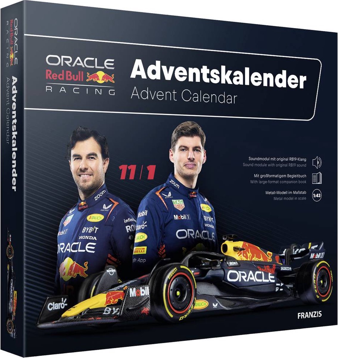 Franzis 1:43 Oracle Red Bull Racing RB19 F1 Adventskalender