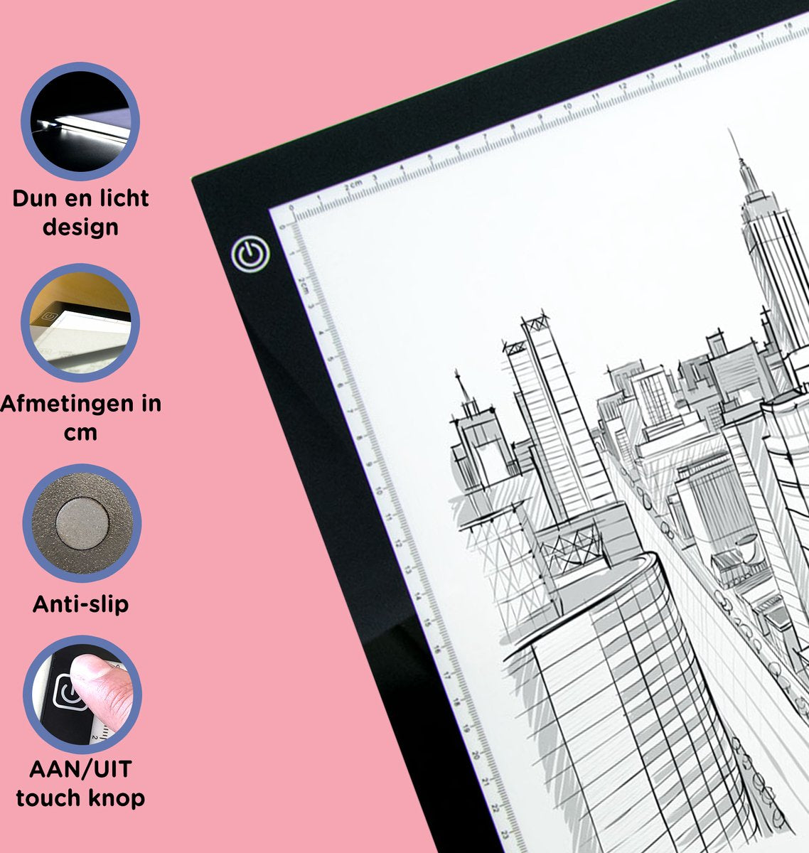 Crafts & Co. LED Lightpad A3 voor Tekenen & Diamond Painting