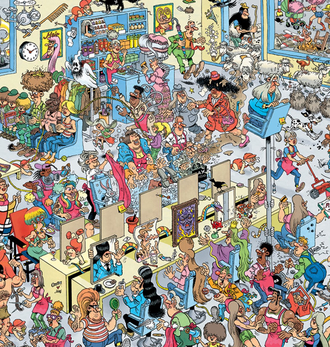 Jan van Haasteren Puzzel Bij de Kapper - 1000 Stukjes