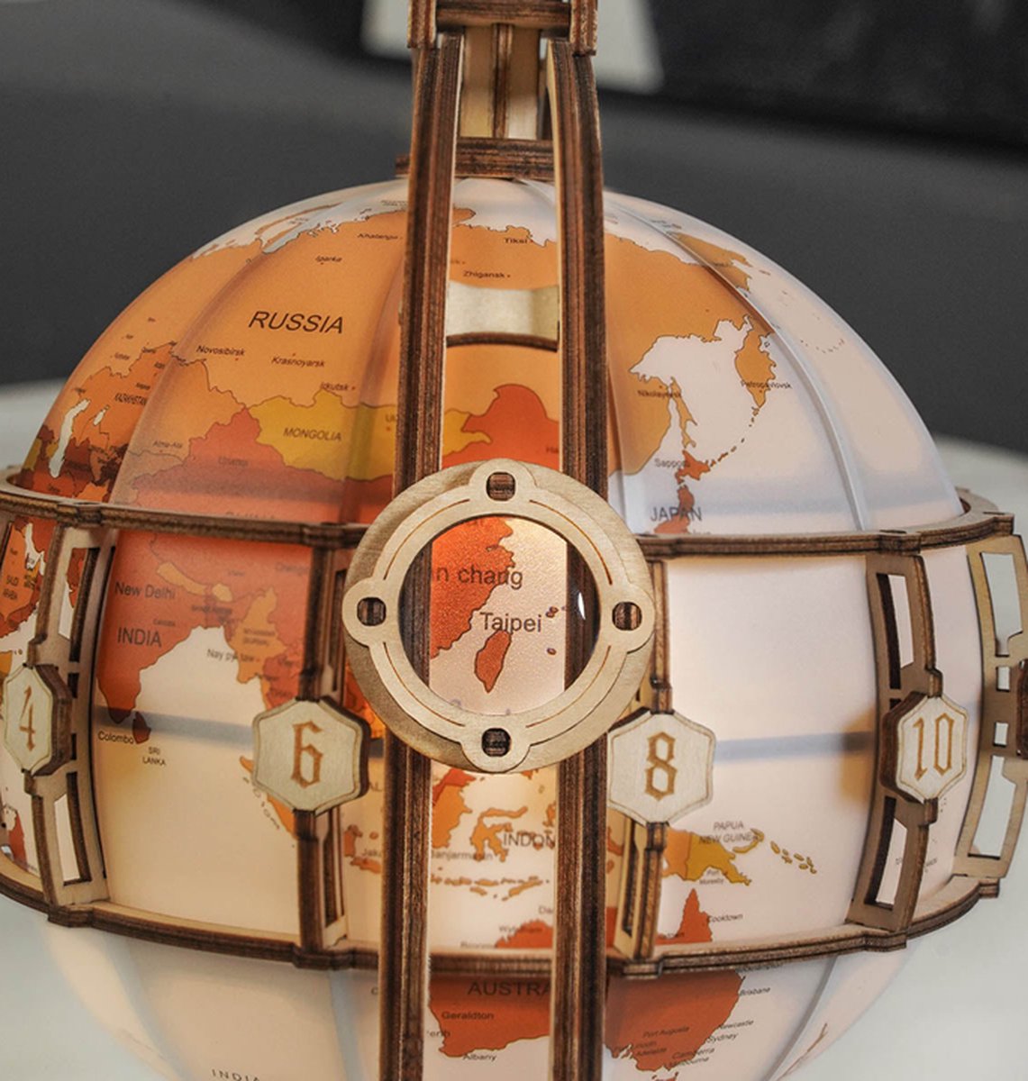 Robotime Luminous Globe ST003 - Houten Wereldbol Maquette